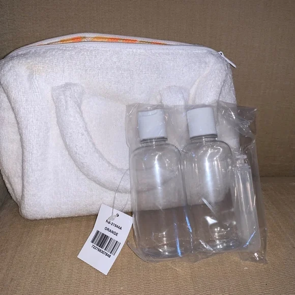 Saks Fifth Ave Terry Cosmetic Bag - Picture 5 of 5